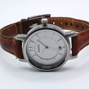 Fossil Silver Women's Fashion Quartz Watch ES-2373 (New Battery)